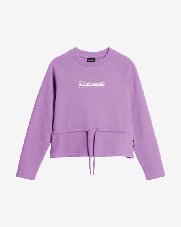 Sudadera Napapijri Box C lila blanco infantil - #1