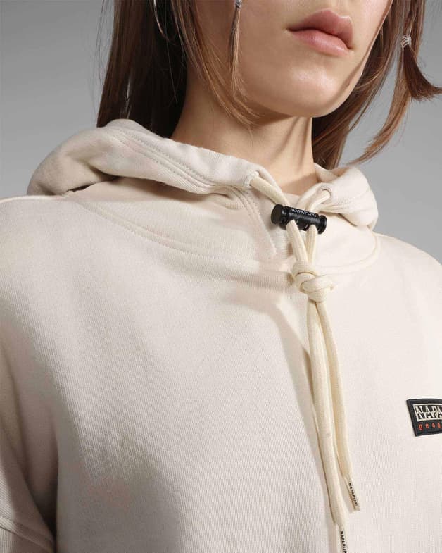 Sudadera con capucha Napapijri Cenepa blanco crema mujer - #6