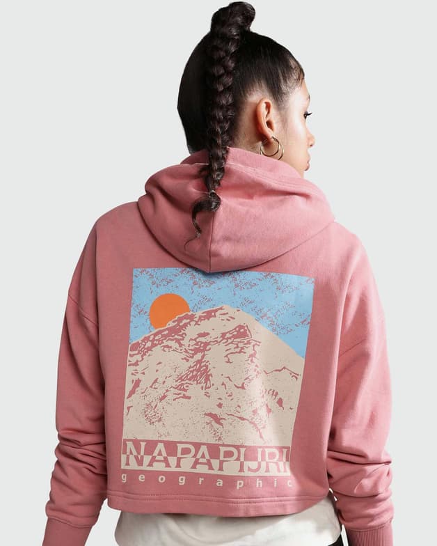 Sudadera con capucha Napapijri Cenepa rosa mujer - #3