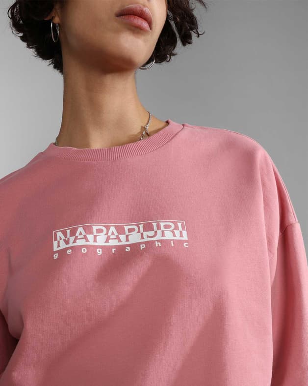 Sudadera Napapijri Box rosa blanco mujer - #5