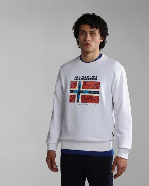 Sudadera Napapijri Guiro blanco rojo - #6