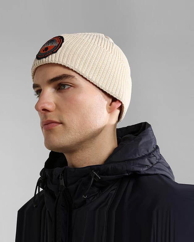 Gorro Napapijri Circular blanco crema - #4