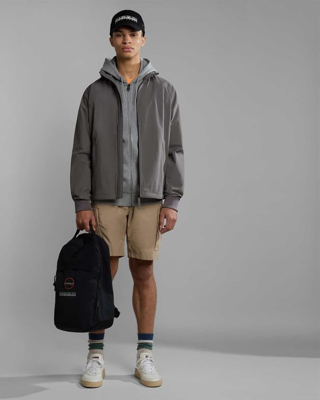 Sudadera con capucha Napapijri Balis Full Zip gris - #4