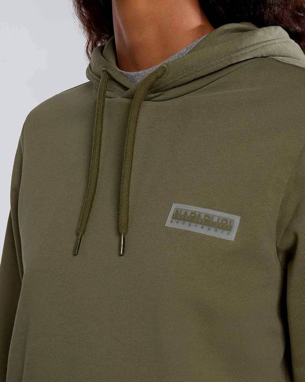 Sudadera con capucha Napapijri Iaato Summer verde liquen mujer - #5
