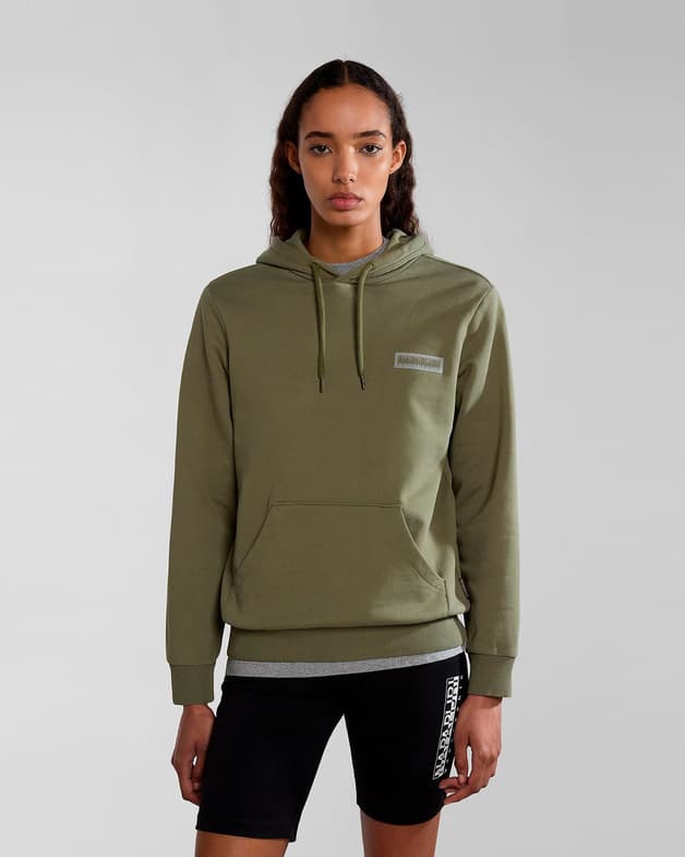 Sudadera con capucha Napapijri Iaato Summer verde liquen mujer - #4