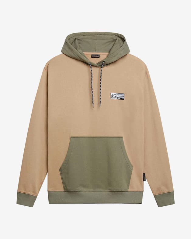 Sudadera con capucha Napapijri Faber beige verde - #1