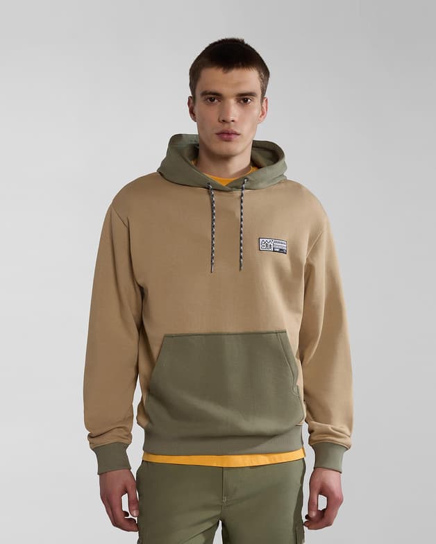 Sudadera con capucha Napapijri Faber beige verde - #8