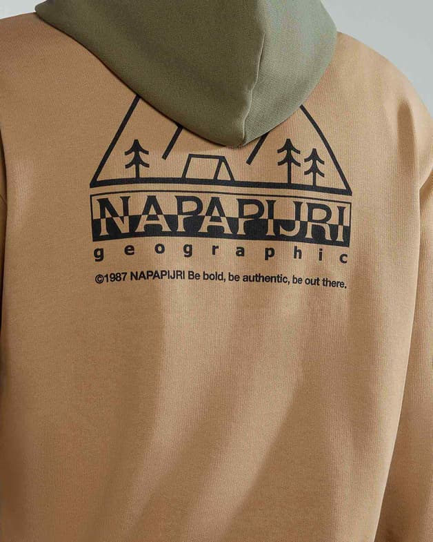 Sudadera con capucha Napapijri Faber beige verde - #5