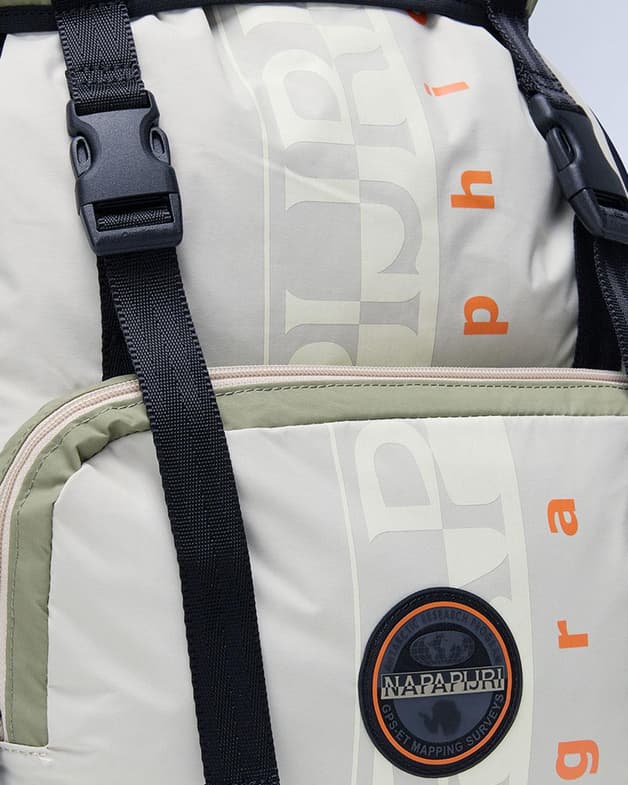 Mochila Napapijri Curver 27,5L beige claro blanco - #6