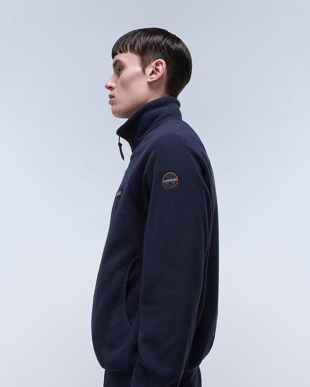 Forro polar Napapijri Argient Half Zip azul oscuro - #4