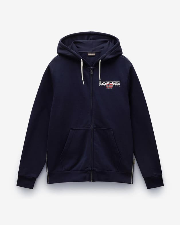 Sudadera con capucha Napapijri Aylmer Full Zip azul oscuro blanco - #2