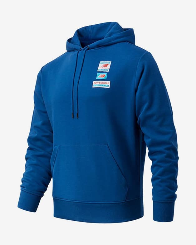 Sudadera con capucha New Balance Essentials Field Day azul marino - #1