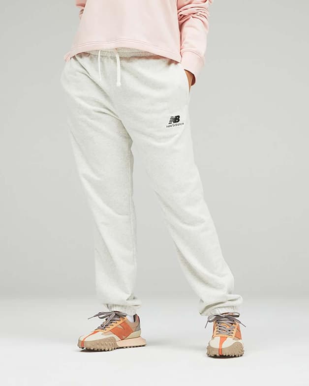Pantalón largo New Balance Uni-ssentials blanco puro - #3