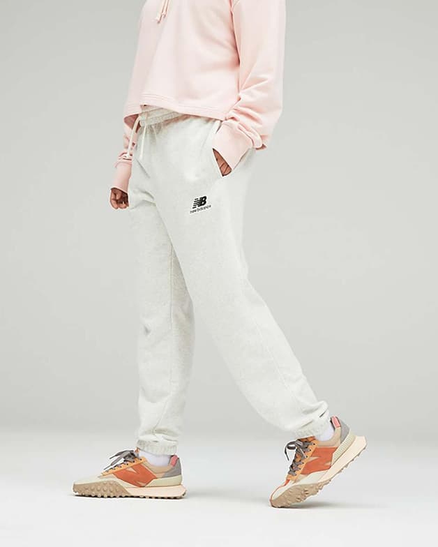 Pantalón largo New Balance Uni-ssentials blanco puro - #5