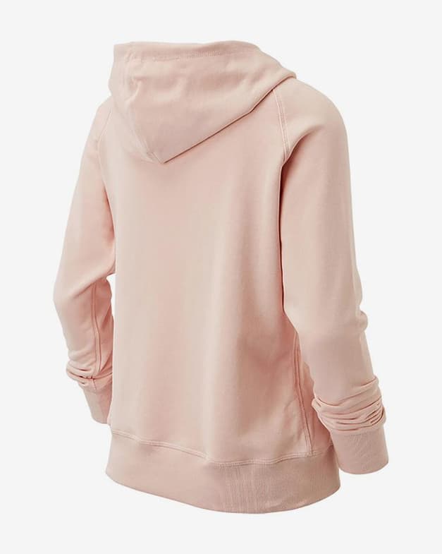 Sudadera con capucha New Balance Small Pack rosa claro mujer - #2