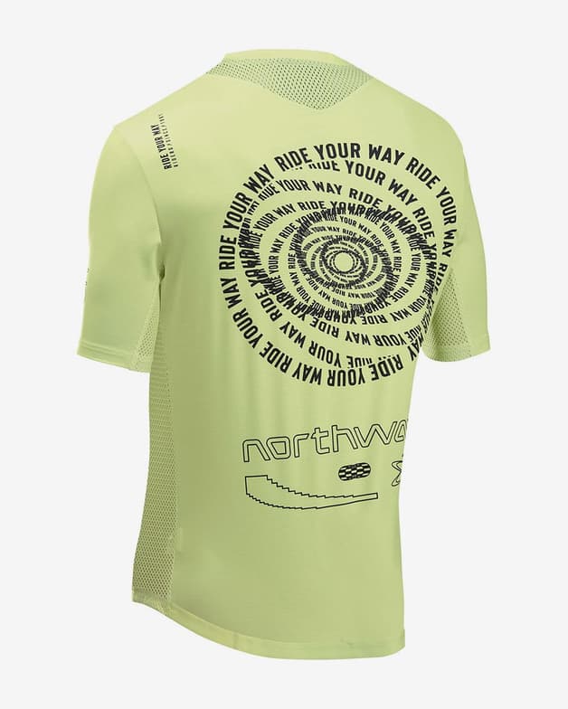 Maillot Northwave Edge 2 manche courte jaune noir - #2