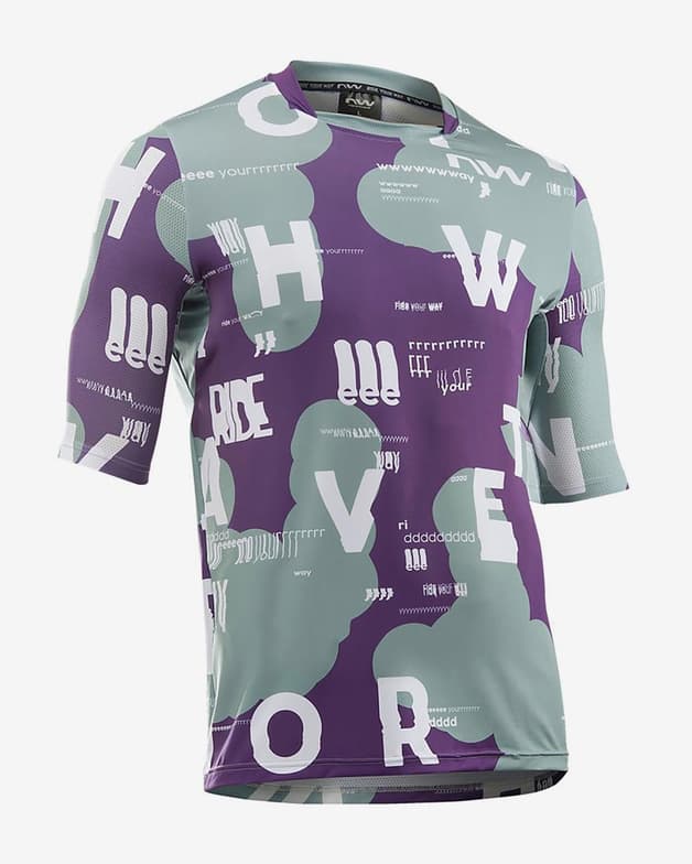 Maillot Northwave Bomb Type manche courte vert violet - #1