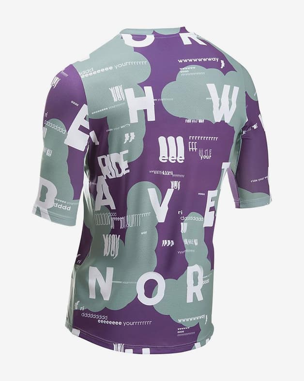 Maillot Northwave Bomb Type manche courte vert violet - #2