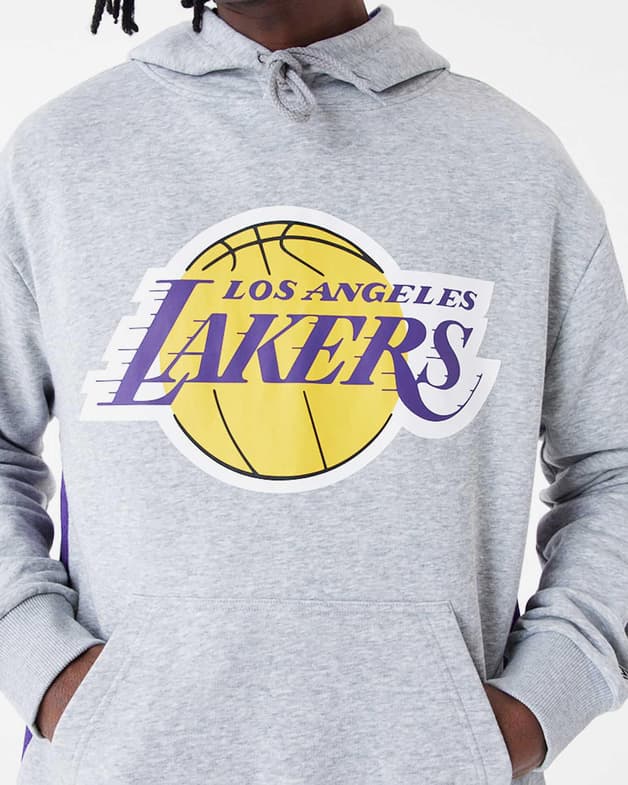 Sudadera con capucha New Era NBA Mesh Panel OS Los Angeles Lakers gris - #2
