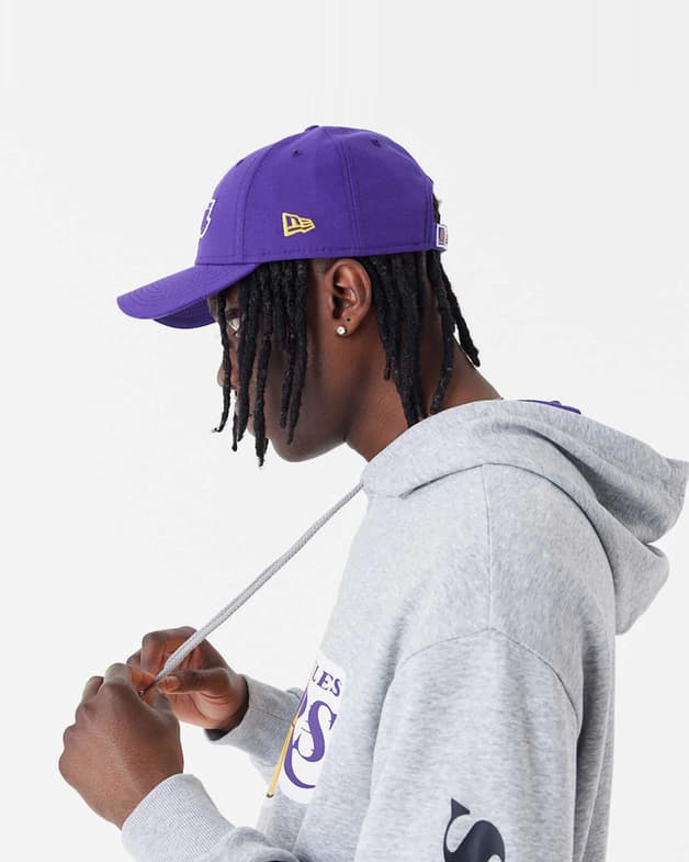 Sudadera con capucha New Era NBA Mesh Panel OS Los Angeles Lakers gris - #3
