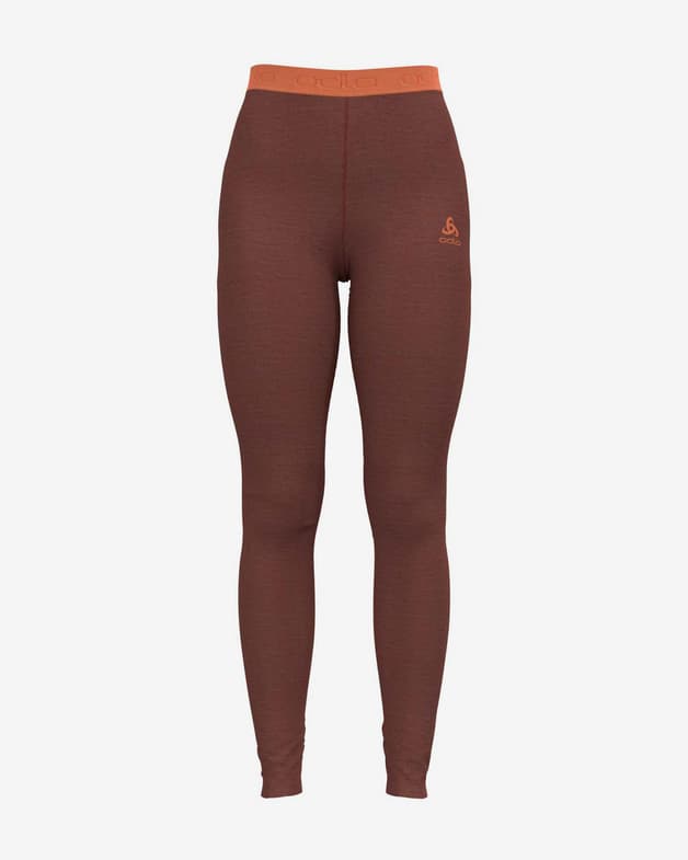 Malla larga Odlo The Performance Wool 150 Base rojo granate mujer - #1