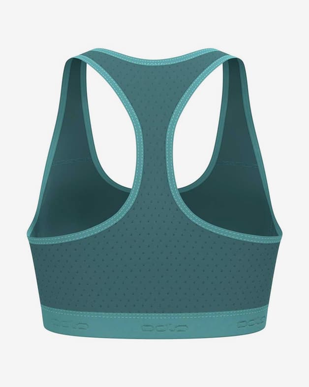 Sujetador Odlo The Ascent Performance Wool Medium verde turquesa - #2