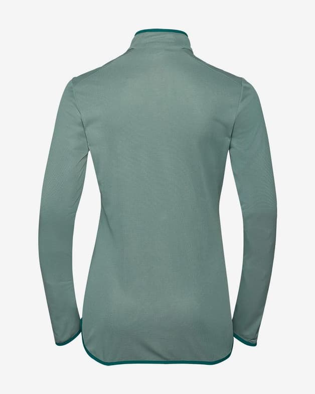 Forro polar Odlo Midlayer FullZip FLI gris mujer - #2