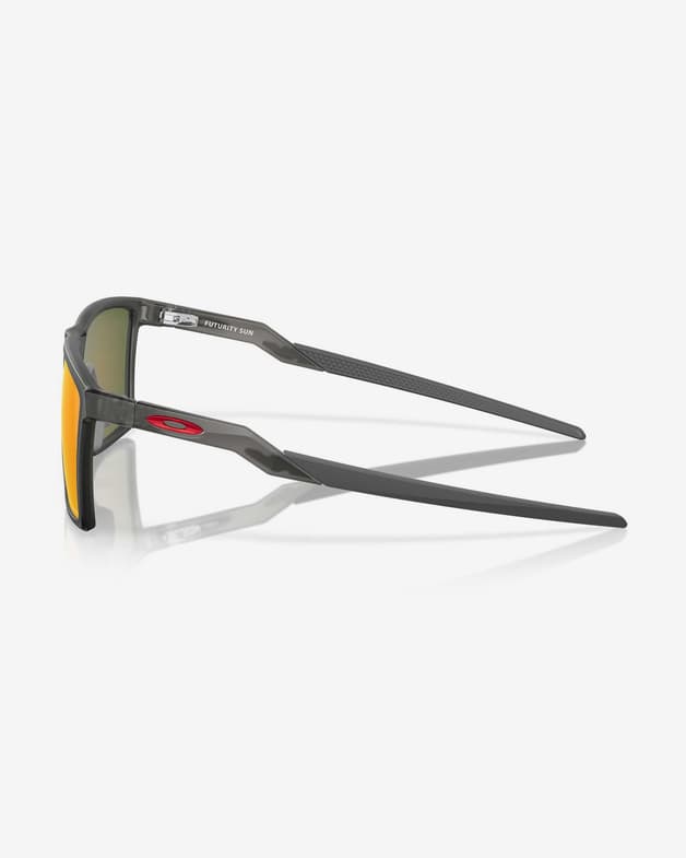 Gafas Oakley Futurity Sun Satin Grey Smoke con lentes Prizm Ruby Polarized - #10