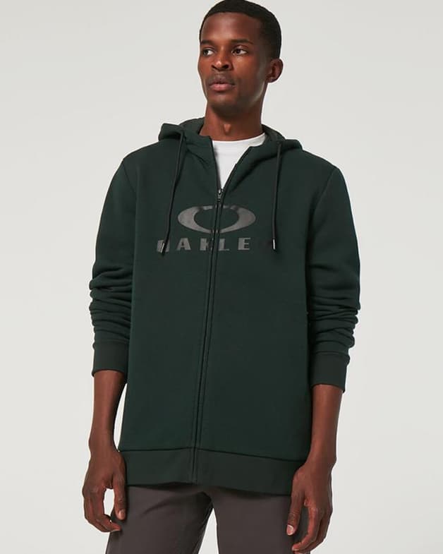 Sudadera con capucha Oakley Bark 2.0 Full Zip verde oscuro - #8