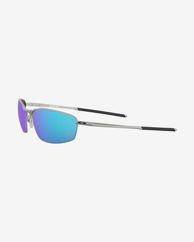 Gafas Oakley Whisker Satin Chrome con lentes Prizm Sapphire Polarized - #4