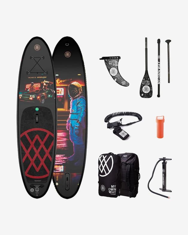 Pack Paddle Surf Anomy The Way of Seamless 10'6 negro rojo - #1