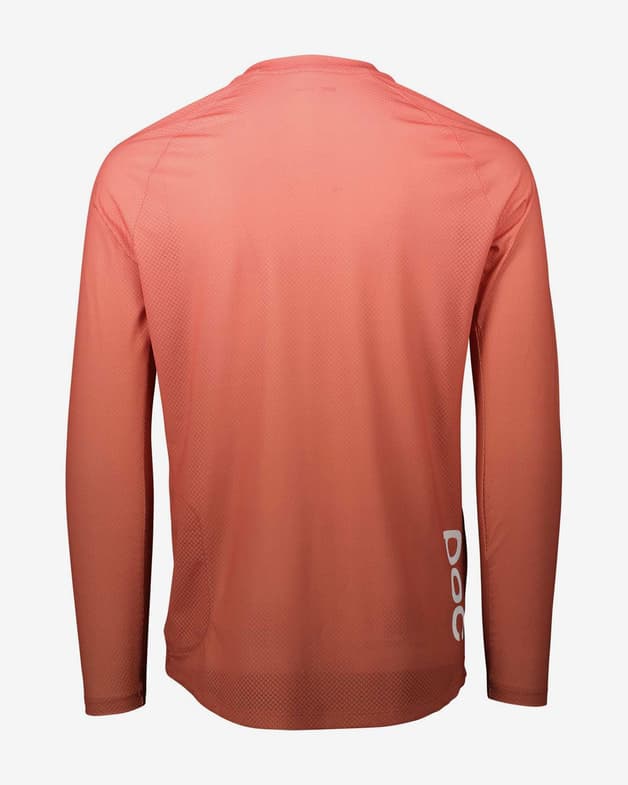 Maillot POC Essential MTB Lite manga larga rojo coral - #2