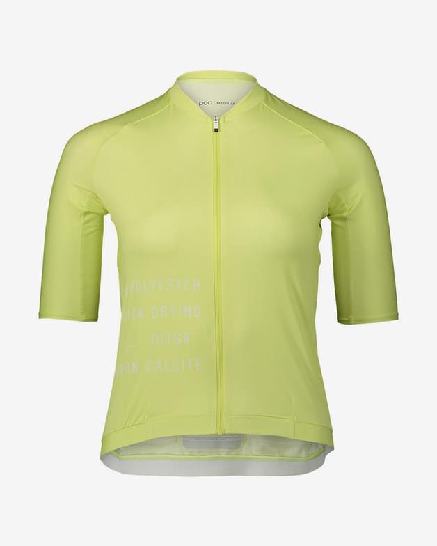 Maillot POC Pristine Print manche courte jaune citron femme - #1
