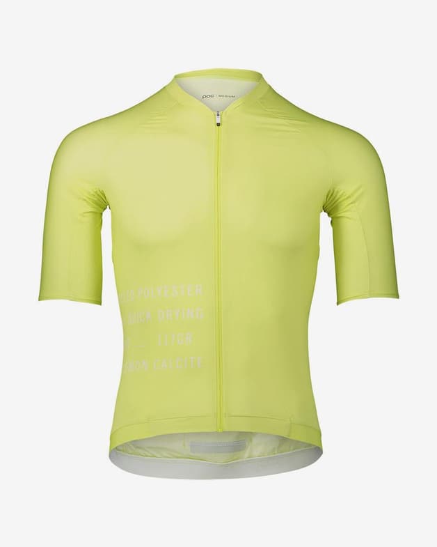 Maillot POC Pristine Print manga corta amarillo limón - #1