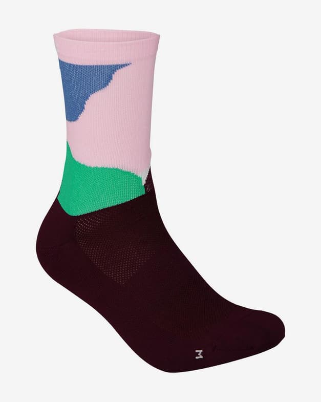 Calcetines POC Essential Print rosa verde negro - #1
