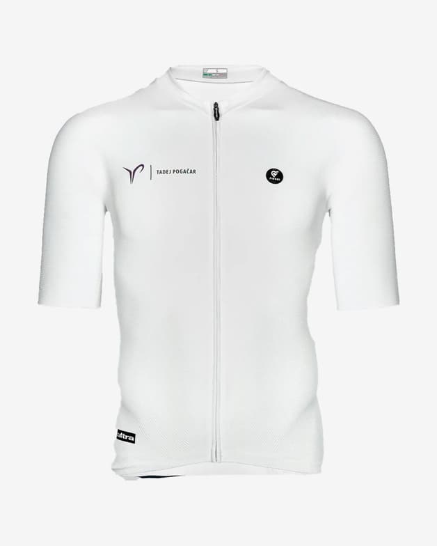Maillot Pissei Prima Pelle Ultra Tadej Pogacar manga corta blanco - #1