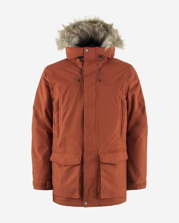 Chaqueta con capucha Fjällräven Nuuk Lite Parka naranja otoño - #1