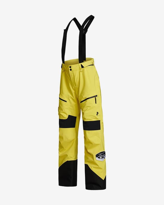 Pantalón largo Peak Performance Vertixs 2L Patch RECCO amarillo mujer - #3