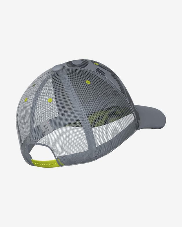 Gorra Compressport Trucker gris verde lima - #5