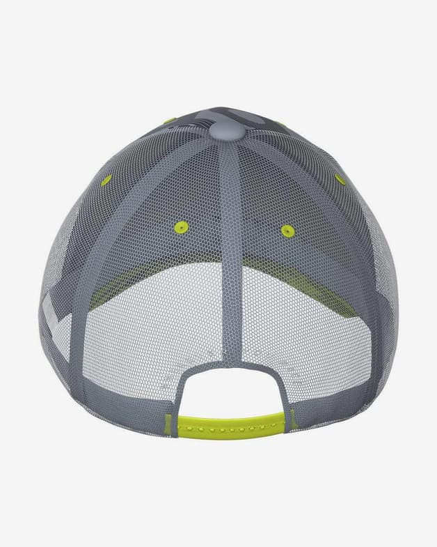 Gorra Compressport Trucker gris verde lima - #6
