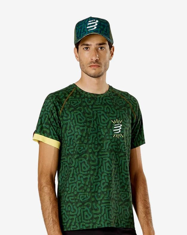 Gorra Compressport Trucker Cap Camo Neon 2020 verde camuflaje - #2