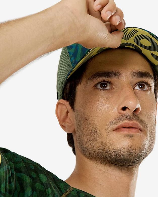 Gorra Compressport Trucker Cap Camo Neon 2020 verde camuflaje - #5