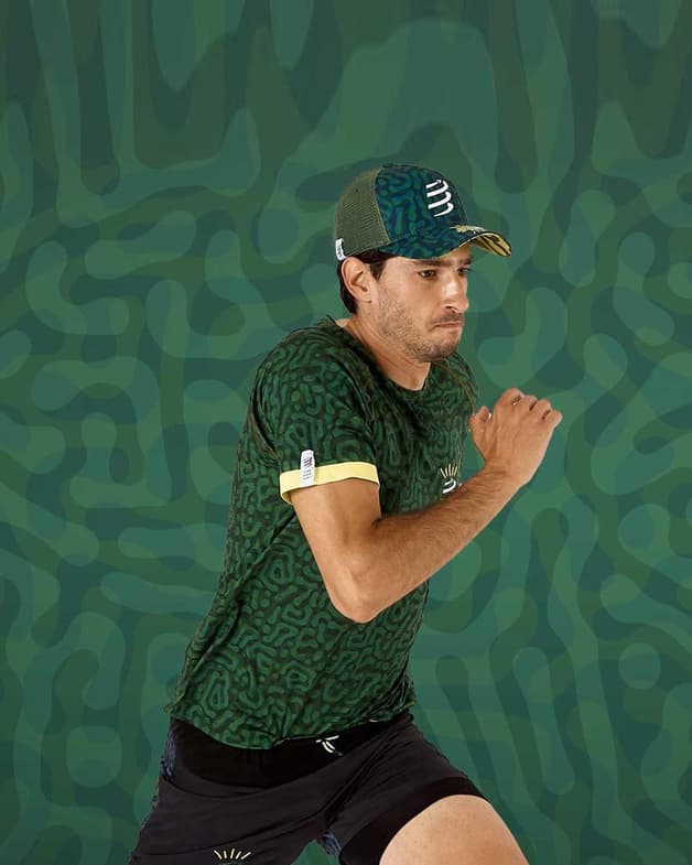 Gorra Compressport Trucker Cap Camo Neon 2020 verde camuflaje - #7