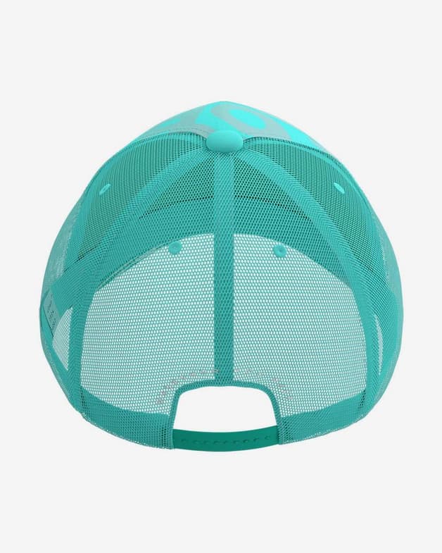 Gorra Compressport Trucker Summer Refresh 2021 azul celeste blanco gris - #6