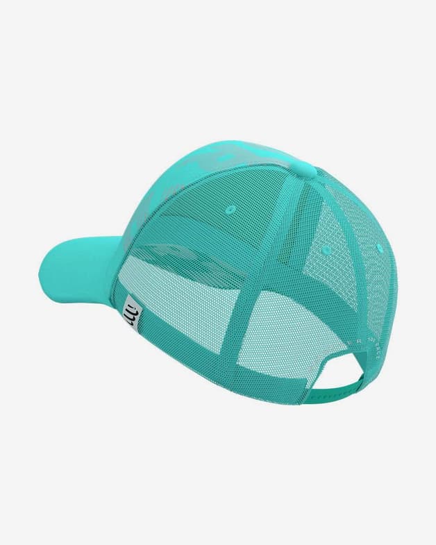 Gorra Compressport Trucker Summer Refresh 2021 azul celeste blanco gris - #7