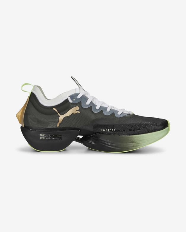 Zapatillas Puma Fast-R Nitro Elite Run 75 Race Day blanco negro verde claro - #7
