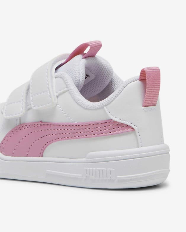 Zapatillas Puma Multiflex SL V con velcro blanco puro rosa infantil - #4