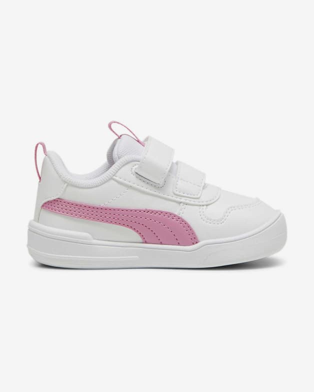 Zapatillas Puma Multiflex SL V con velcro blanco puro rosa infantil - #3