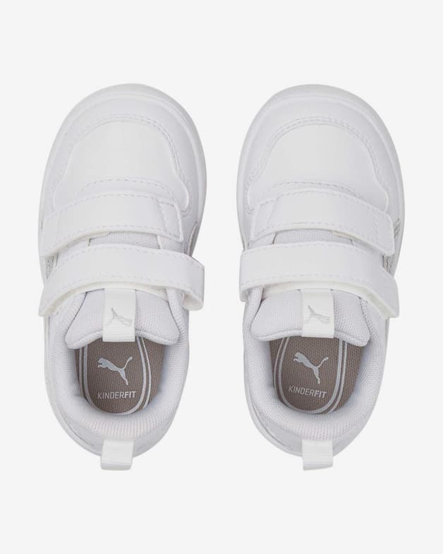 Zapatillas Puma Multiflex Glitz con velcro blanco gris bebé - #6