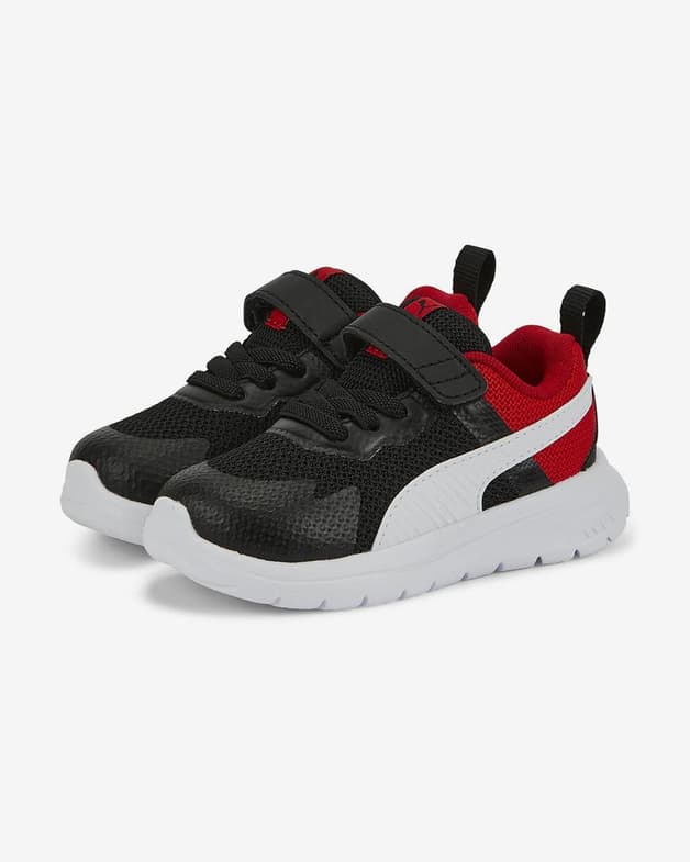 Zapatillas Puma Evolve Run Mesh negro blanco rojo bebé - #1